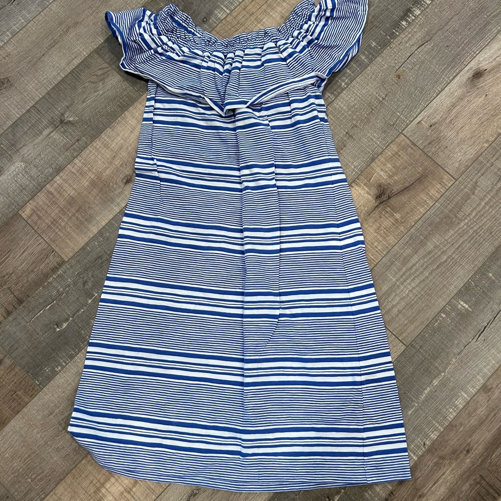 Vineyard Vines blue and white stripe dress